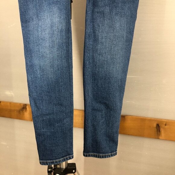 Frank & Oak Kim Slim Fit Blue High Rise Denim Jeans Sz 27 - Picture 11 of 14